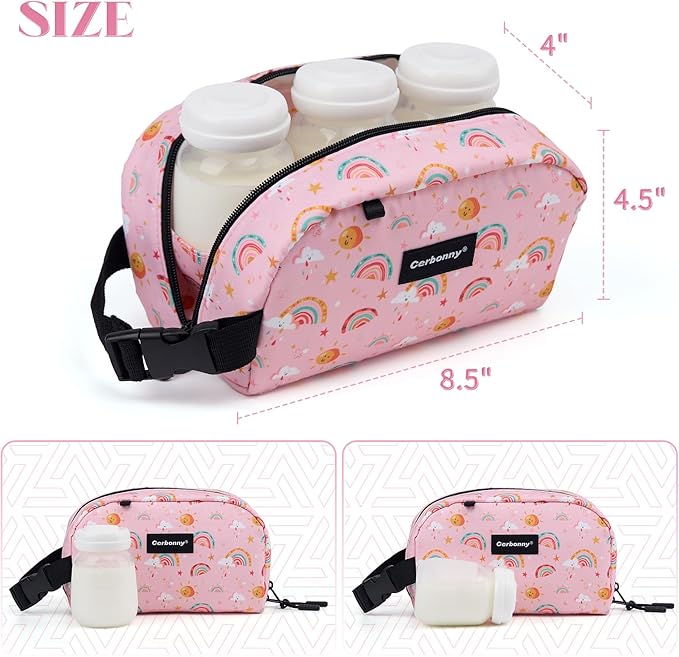 Cerbonny Small Cooler Bag Freezable Lunch for Work School Travel,Leak-Proof Bag,Snack Bags for Kids/Adults,Freezer Bags,Freezable Lunch Bag