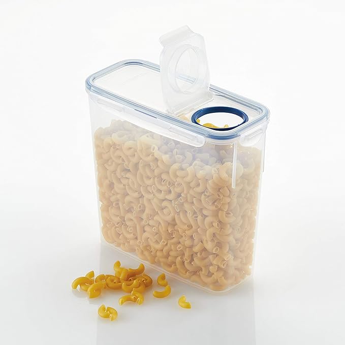 LOCK & LOCK Easy Essentials Food Storage with Flip Lid/Airtight container, BPA Free, 14.3-Cup, Clear