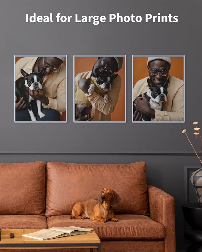 11x14 Toploader - Durable Clear PVC Sheet Protectors, Semi Rigid Plastic Sleeves as Frame Alternatives for Pictures, Photos, and Prints (10-Pack)