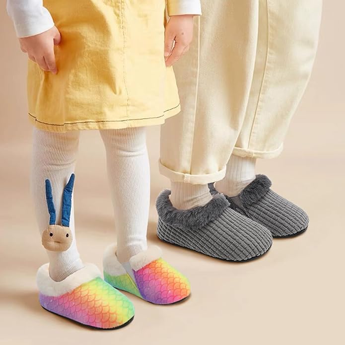 Centipede Demon Toddler Slippers for Boys Girls Slip on Kids Baby Toddlers House Shoes Lightweight Barefoot Furry Sock Shoes Indoor Outdoor Warm Walking Shoes