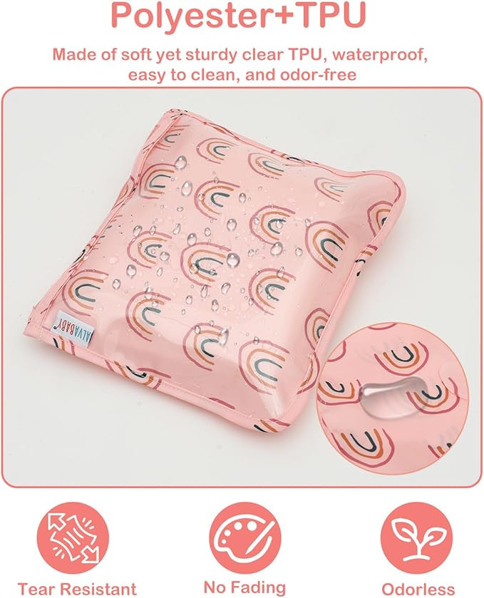ALVA Diaper Bag Pouches | 3pcs Mess-Proof Travel Toiletry | TSA Approved Toiletry Bag | Cosmetic Makeup Bag Diaper Organizer for Baby and Mom Essentials