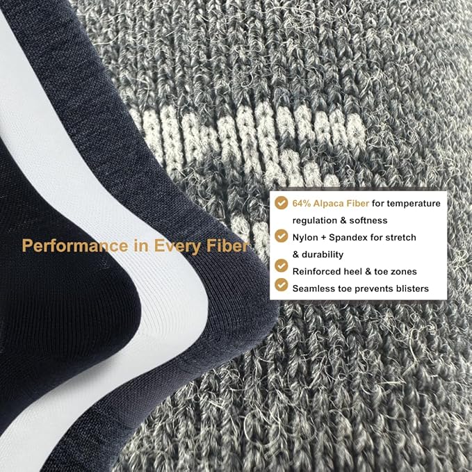 Zensah Alpaca Compression Socks (15–20 mmHg) for Running, Travel & Daily Support – Knee High – Made in USA