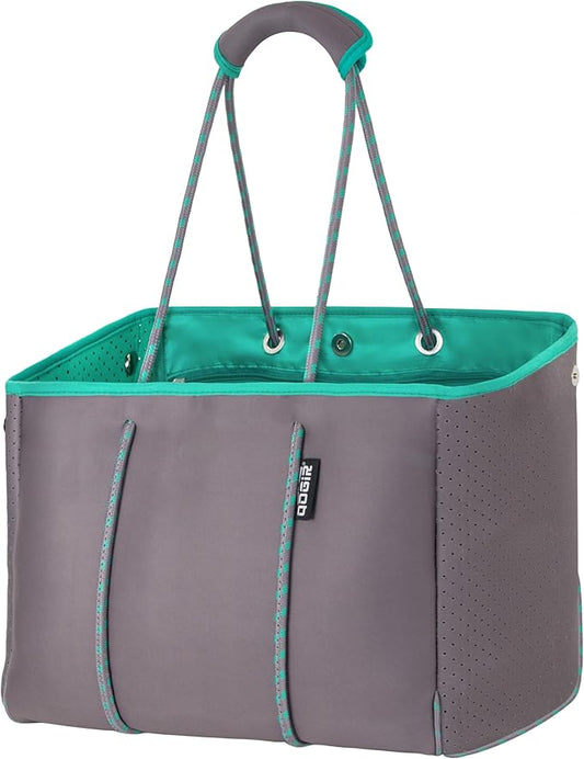 QOGiR Neoprene Multipurpose Beach Bag Tote with Inner Zipper Pocket … … … …