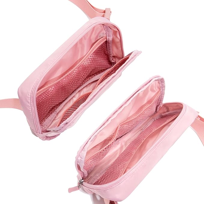 Belt bag Fanny pack crossbody bags for women Everywhere belt bag (pink)