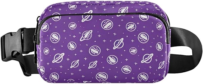 Kawaii Universe Planet Fanny Pack for Women Men Water Resistant Fashion Waist Packs with Adjustable Strap Belt Bag for Travel Workout Jogging Hiking 21219265