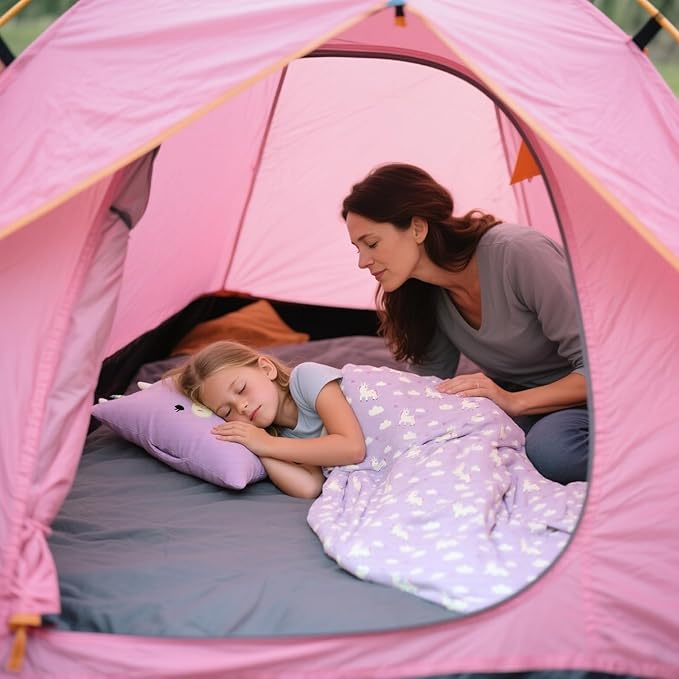 3-in-1 Kids Travel Pillow and Blanket Set, Snuggle Pillow with Hand Warmer, 40x60 inches Unicorn Blanket for Girls Compact, Perfect for Travel, Camping, Home and Office
