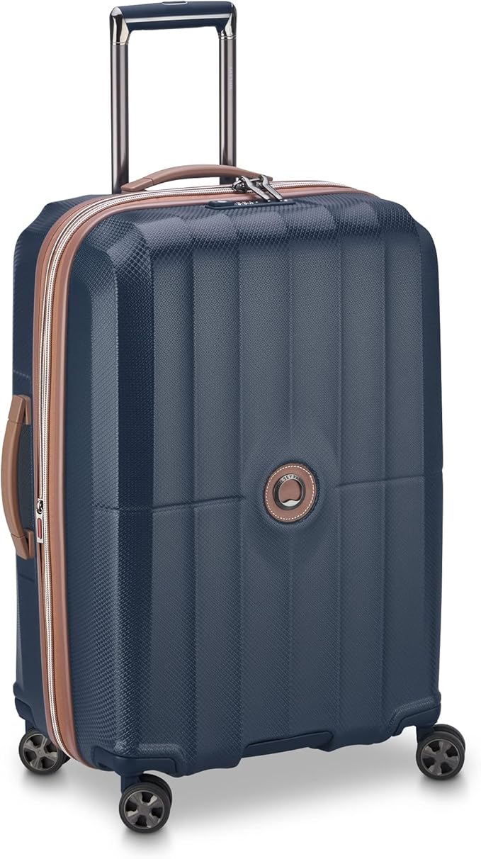 DELSEY PARIS Carrousel Hardside Expandable Luggage with Spinner Wheels, Navy, 2 Piece Set (21/28)