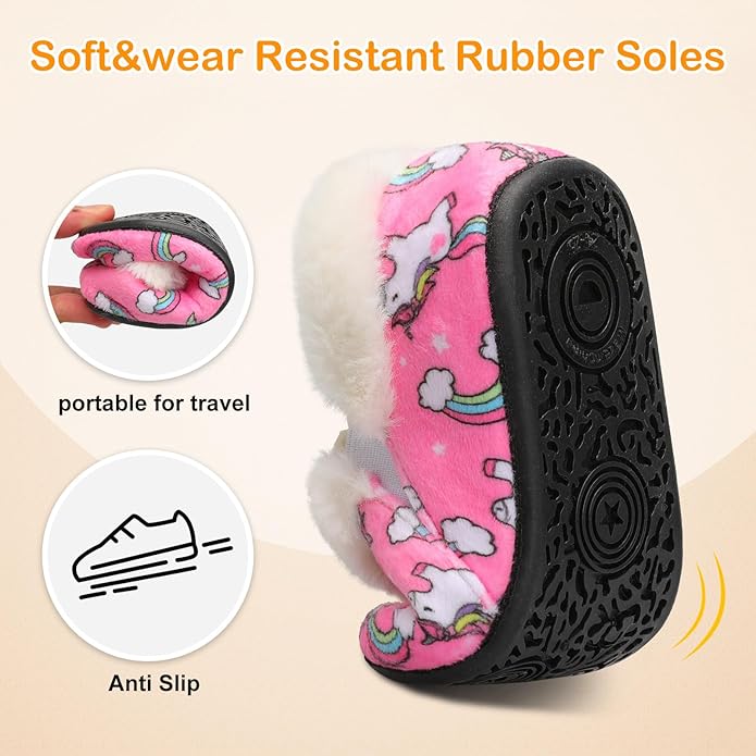 Centipede Demon Toddler Slippers for Boys Girls Slip on Kids Baby Toddlers House Shoes Lightweight Barefoot Furry Sock Shoes Indoor Outdoor Warm Walking Shoes