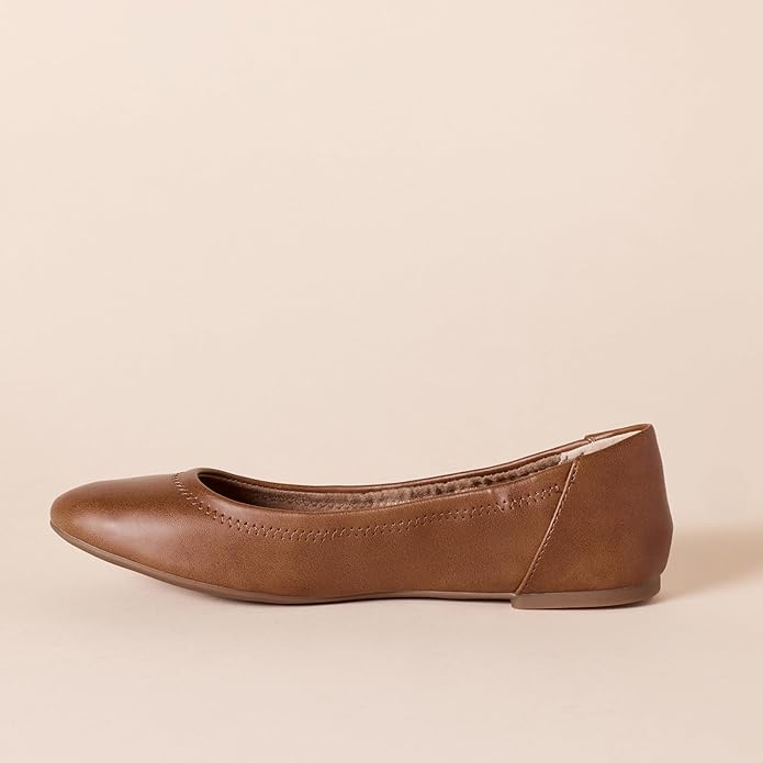 Amazon Essentials Women's Belice Comfortable Slip-On Ballet Flats Shoes