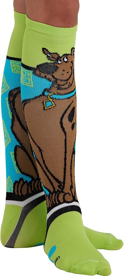 Cherokee Women's 10-15mmHg Compression Socks – Fun Print Knee Highs with Light Support, Soft Feel - PRINTSUPPORT