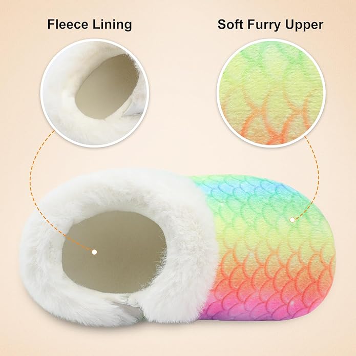 Centipede Demon Toddler Slippers for Boys Girls Slip on Kids Baby Toddlers House Shoes Lightweight Barefoot Furry Sock Shoes Indoor Outdoor Warm Walking Shoes