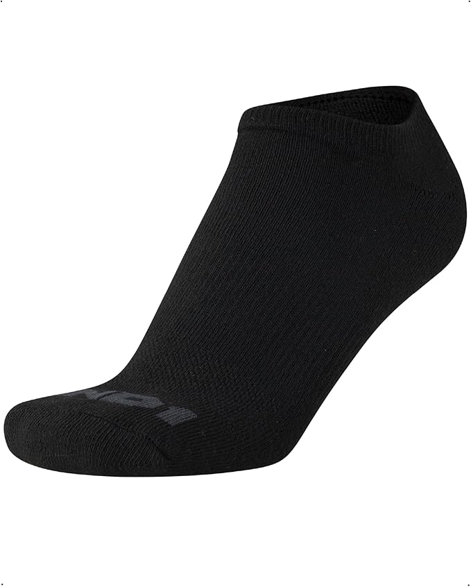 AND1 Mens No Show Socks - 12 Pack Performance Stretch Athletic Compression Socks for Men - Sports Low Cut Socks (6-12.5)