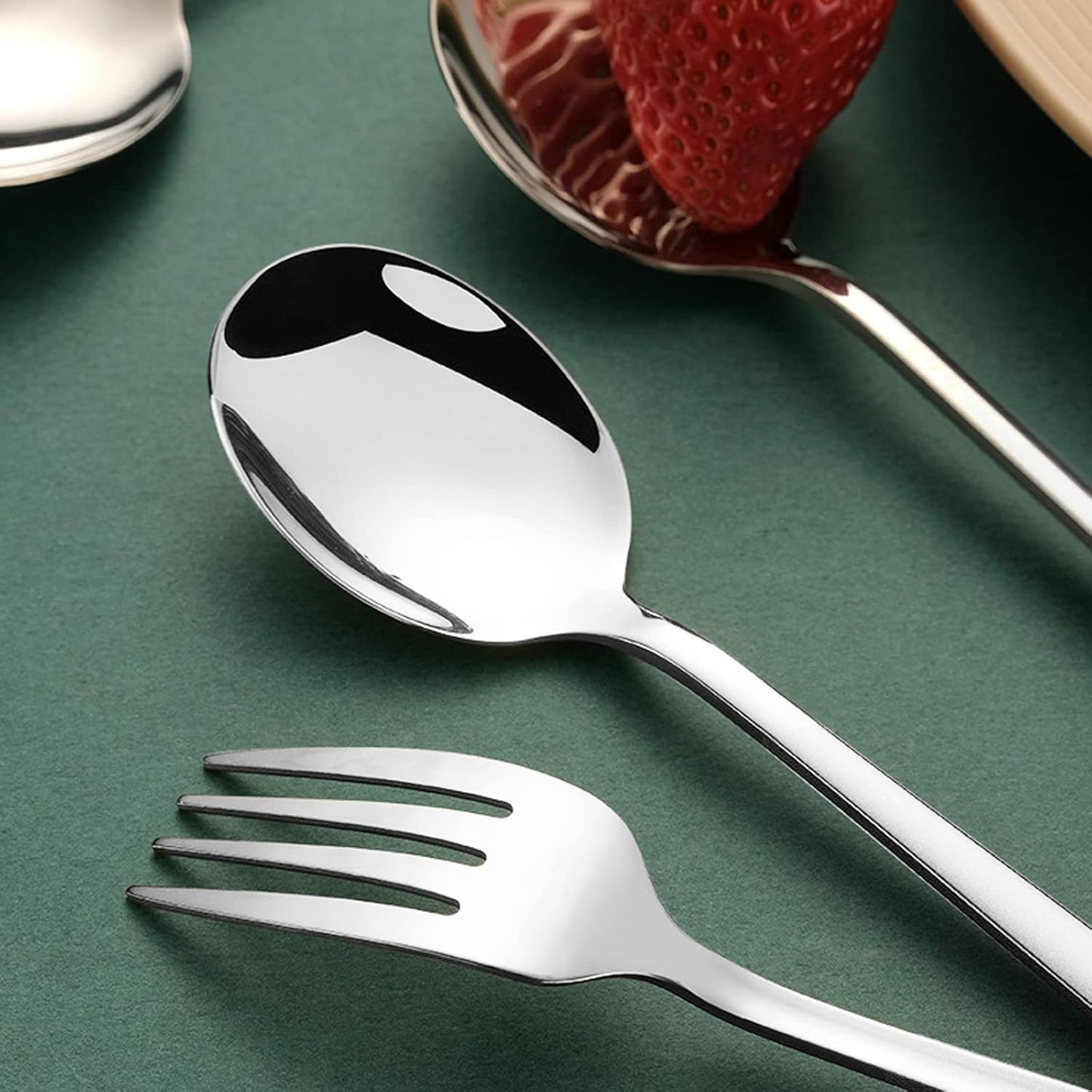 VANRA 3-Piece Portable Travel Utensils Set with Case 18/8 Stainless Steel Flatware Set Reusable Cutlery Set with Fork Spoon Knife for Lunch Travel Camping School Work Picnic (Silver)