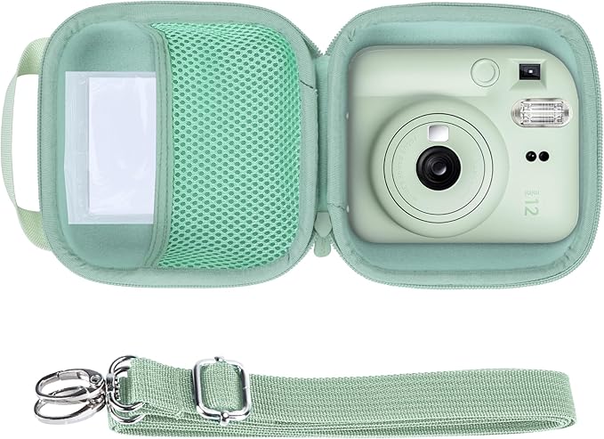 Storage Case Compatible with Fujifilm Instax Mini 12/11 Instant Camera (Mint Green Case)