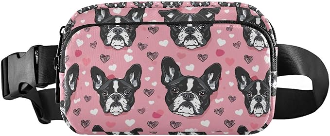 Kawaii French Bulldog Fanny Pack for Women Men Water Resistant Fashion Waist Packs with Adjustable Strap Belt Bag for Travel Workout Jogging Hiking 21219036