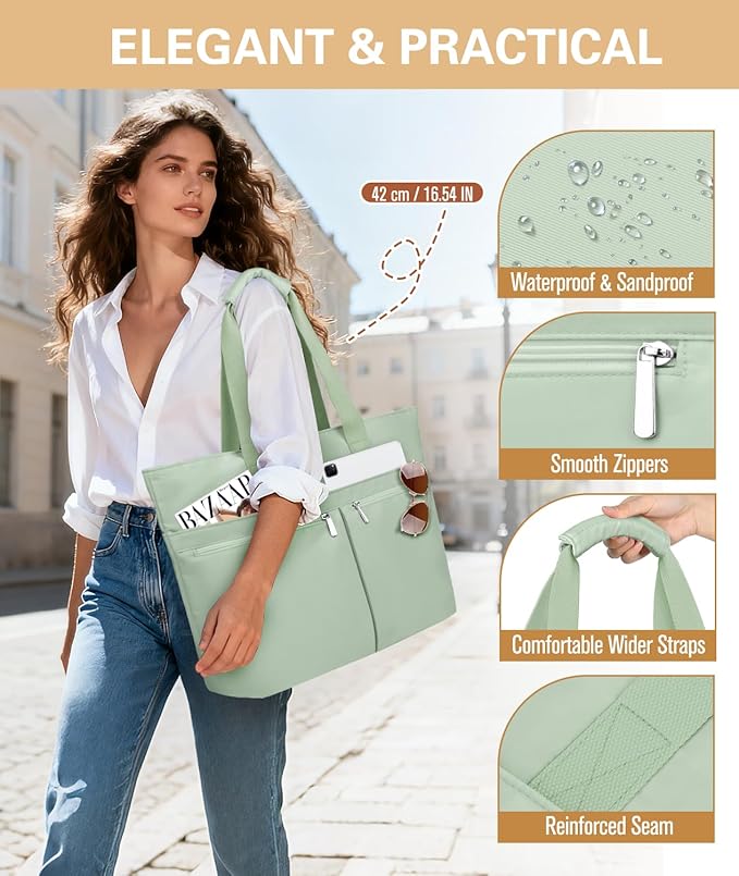 HUANLANG Large Beach Bags for Women Pool Bag with Zipper, Waterproof Sandproof Beach Tote Travel Bag with Wet Pocket | Waterproof, Large capacity, Dry/wet separation, Durable fabric, Cooling function, sandproof