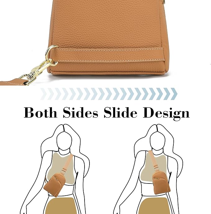 Haytijoe RFID Anti-Theft Sling Bag for Women, Small Crossbody Travel Purse with Locking Zippers, Lightweight Everyday Bag