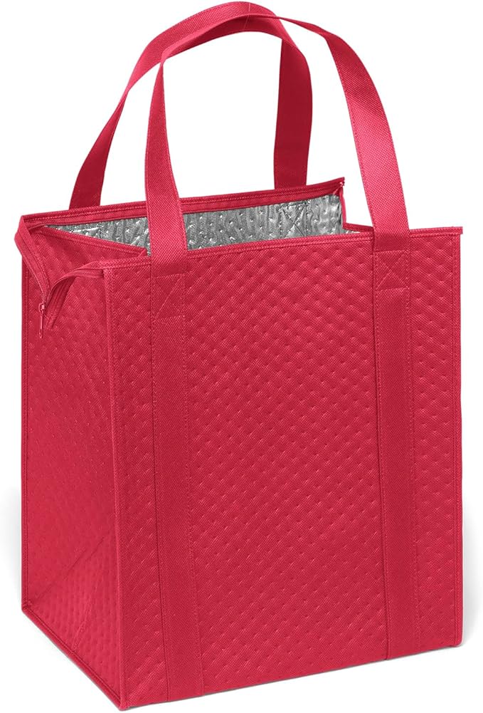 Mediz Hannah Direct Large Capacity Heavy Duty Insulated Smart Shopping Bag - Strong Reusable Grocery Tote 2 Pack