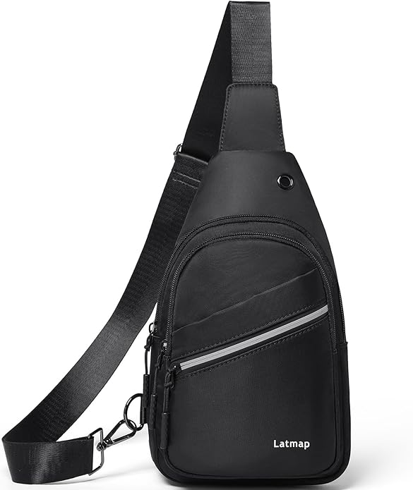 Sling Bag For Women Faux Leather Small Casual Daypack Backpack Fanny Pack Crossbody Chest Bags Purse