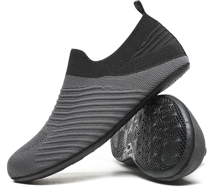 ditont Non-Slip Indoor House Slippers Lightweight Comfortable Grip House Home Shoes for Men Women