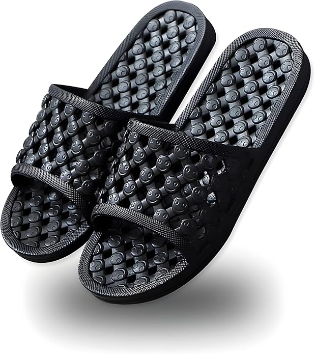 AYYDMY Shower Shoes Quick Drying Slippers for Women Men, Non Slip House Shoes Cushioned Thick Sole Bathroom Slippers Indoor Outdoor Soft Platform Sandals for Living Room College Dorm Beach SPA Gym Pool