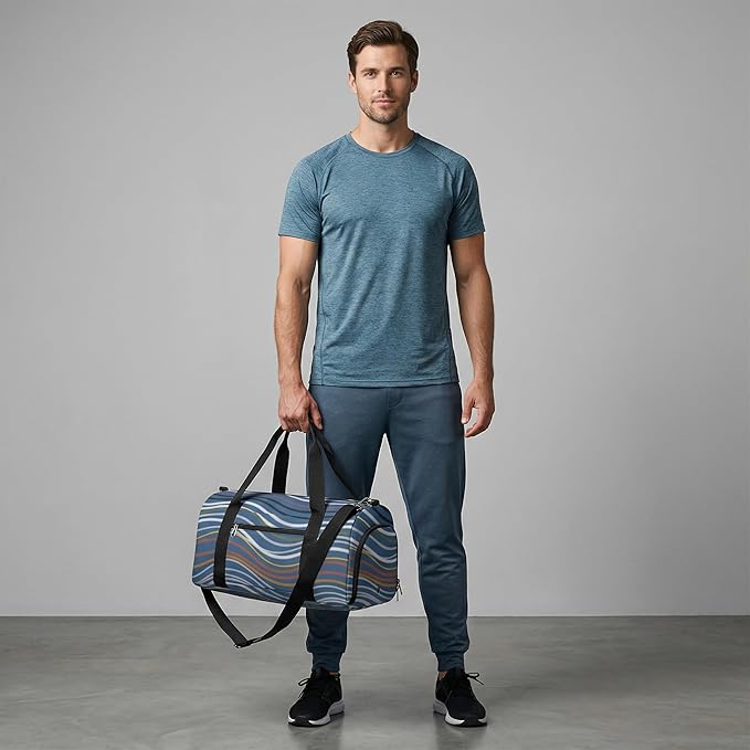 Gym Bag for Men & Women Duffle Bag with Shoe Compartment for Travel Overnight Weekender Fitness Sports