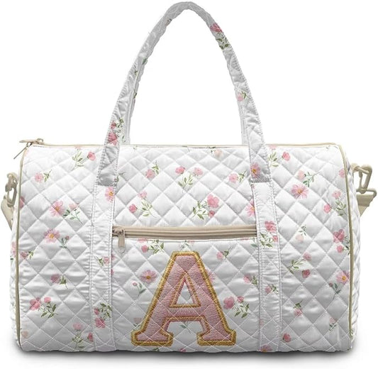 COEQINE Duffle Bag Women Large Travel Personal Item Travel Bag Quilted Tote Bag For Woman Medium Overnight Luggage Bag with Trolley Sleeve