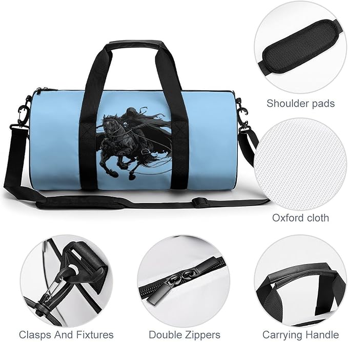 Rodeosreapers-Souls Gym Bag Travel Duffel Bag Lightweight Carry On Bags Weekender Bags for Women Men