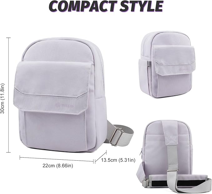 TULLIO Camera Bag Crossboy Camera Sling Chest Bag Backpack Waterproof for DSLR SLR Mirrorless Camera Waterproof for Photographer Compatible with Nikon Sony