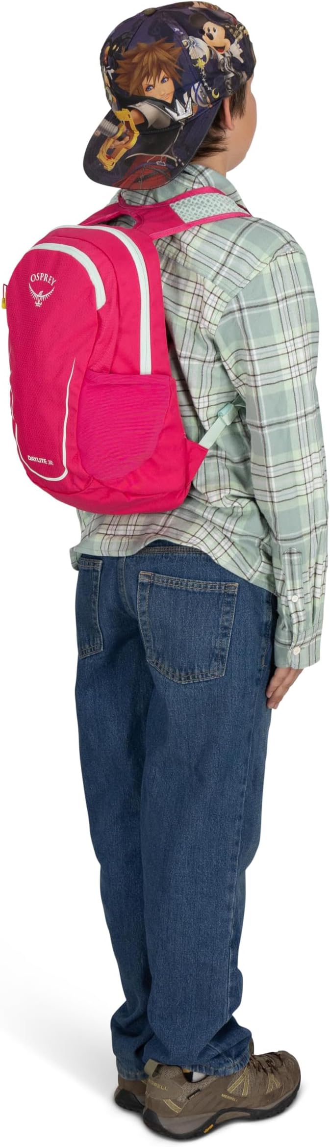 Osprey Daylite Jr. Kids' Commuter Backpack, Hotspot Pink/Frosty Mint