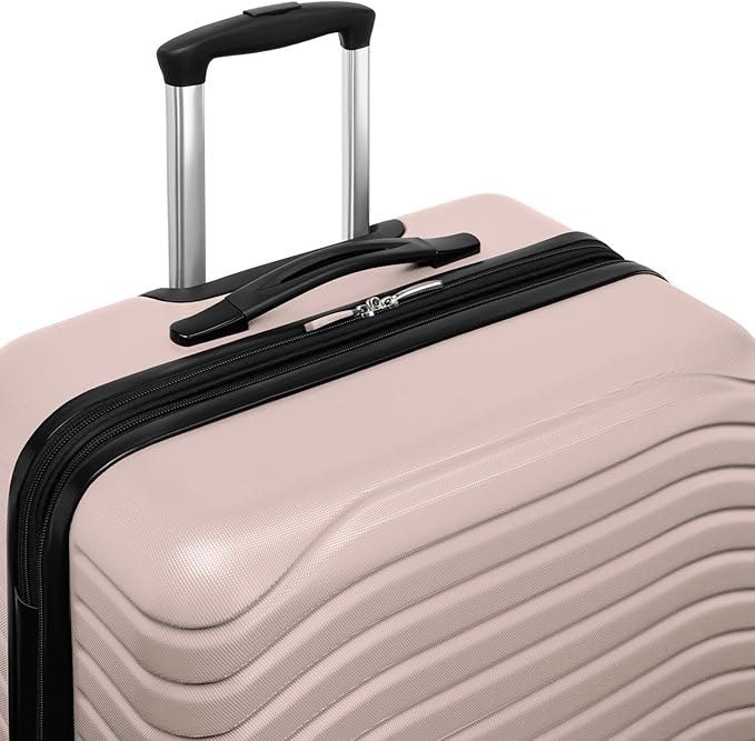 Everest Expandable Hardsided Spinner (Pink, 20-Inch Carry-On)