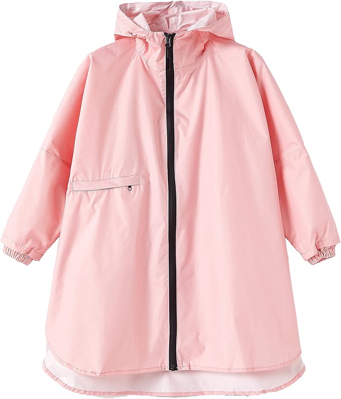 Spmor Kids Lightweight Rain Jackets Hooded Rain Coat Waterproof Rain Poncho
