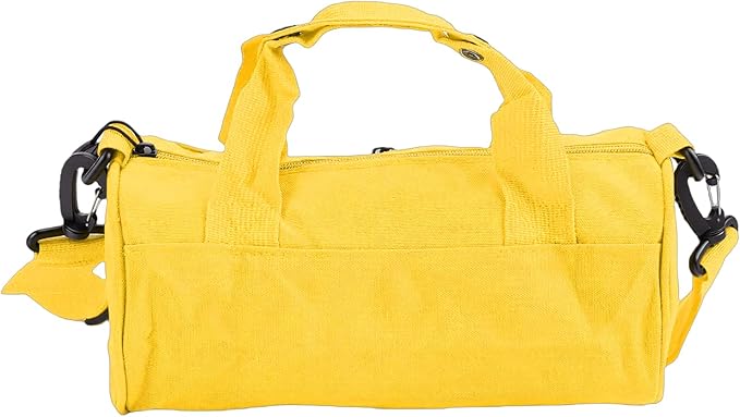 Greensen Compact Travel Bag, Oxford Fabric Gym Bag with Organized Storage, Lightweight and Versatile for Weekend Getaways and Daily Use (Yellow)