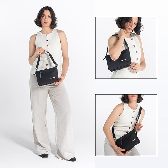 Sherpani Mei, Small Anti Theft Crossbody Purse, Lightweight Cross Body Bag, Handbags, Fashion Trio Bag, Travel Gift