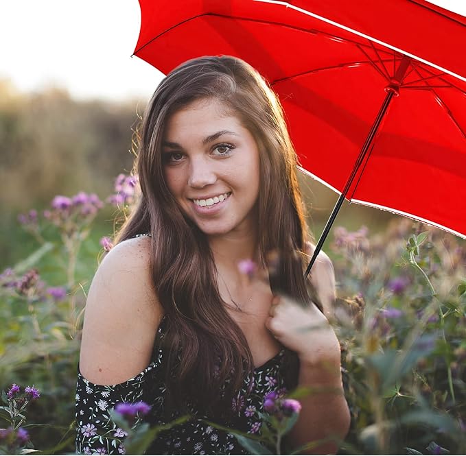 MRTLLOA 42/49 Inch Compact Travel Essentials Umbrella for Rain, Lightweight, Portable, Automatic, Strong, Waterproof Folding Umbrellas for Women, Men and Teenagers
