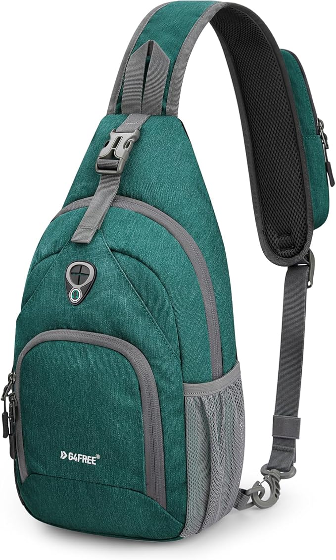 G4Free RFID Sling Bag Crossbody Backpack Small Chest Shoulder Bag Hiking Outdoor