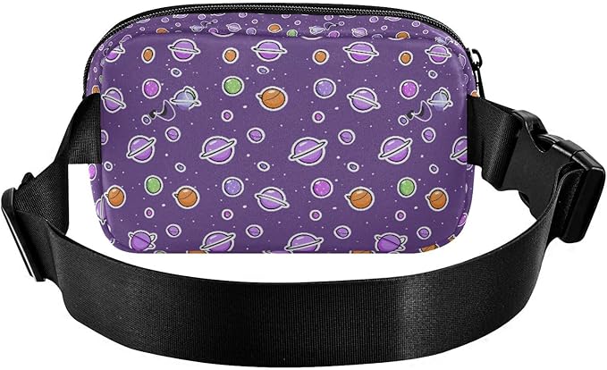 Kawaii Universe Planet Fanny Pack for Women Men Water Resistant Fashion Waist Packs with Adjustable Strap Belt Bag for Travel Workout Jogging Hiking 21219248