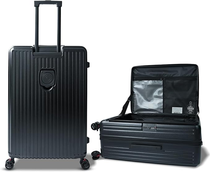 28 inch luggage with spinner wheels, large suitcases with wheels, Checked Luggage with Spinner wheels, Hard Shell Top-open Design Expandable Large Luggage with YKK zipper and 3-Year Warranty.