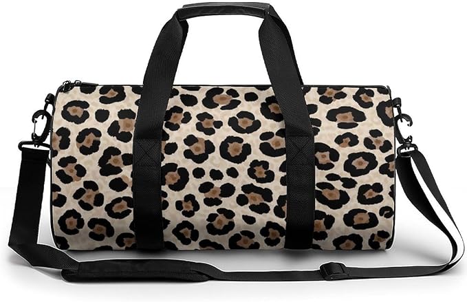Overnight Weekender Travel Bag Cheetah Leopard Print Gym Sports Travel Workout Bag Basketball Football Weekender Bags