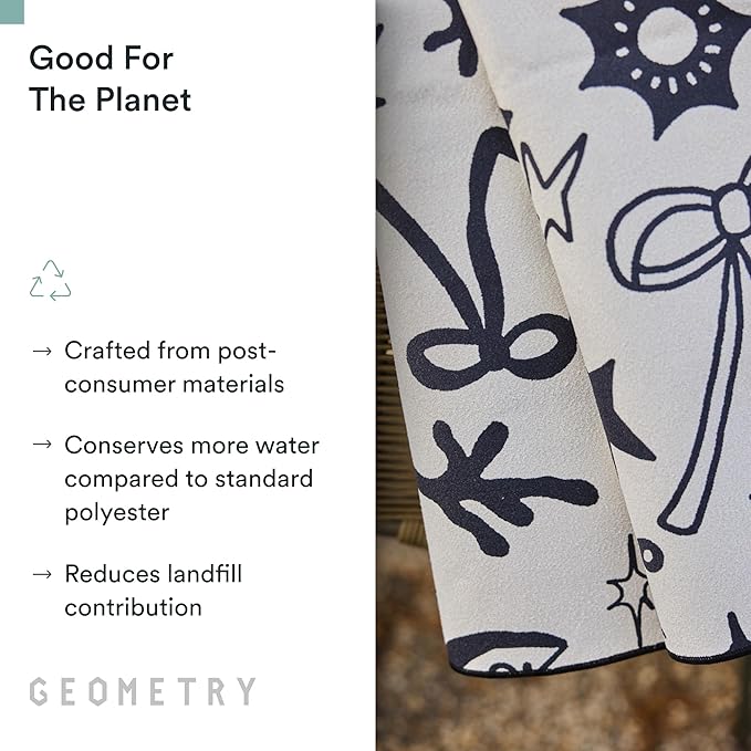 GEOMETRY Micro-Loop Beach Towel – Spring & Summer Collection – Quick-Dry, Sand-Resistant, Ultra-Absorbent Compact Towel for Beach & Travel (Abstract Life)