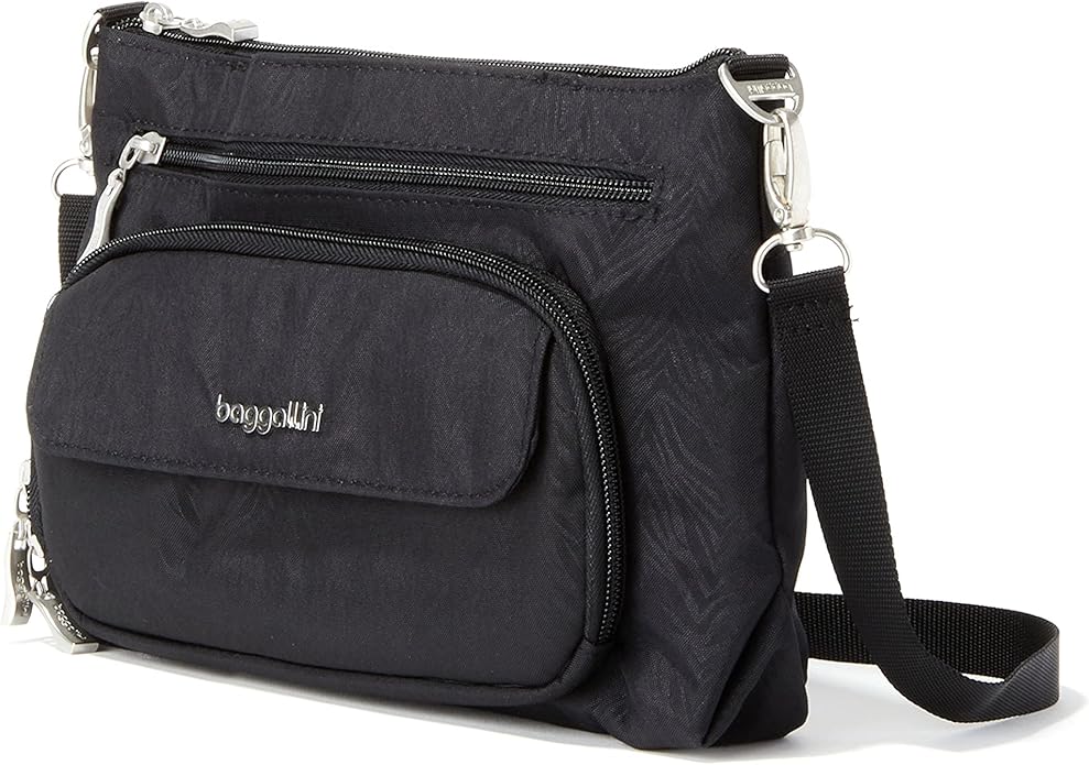 Baggallini Original Everyday 11x7.5 Crossbody Bags Rfid Protected Lightweight Nylon Zippered Travel Purse