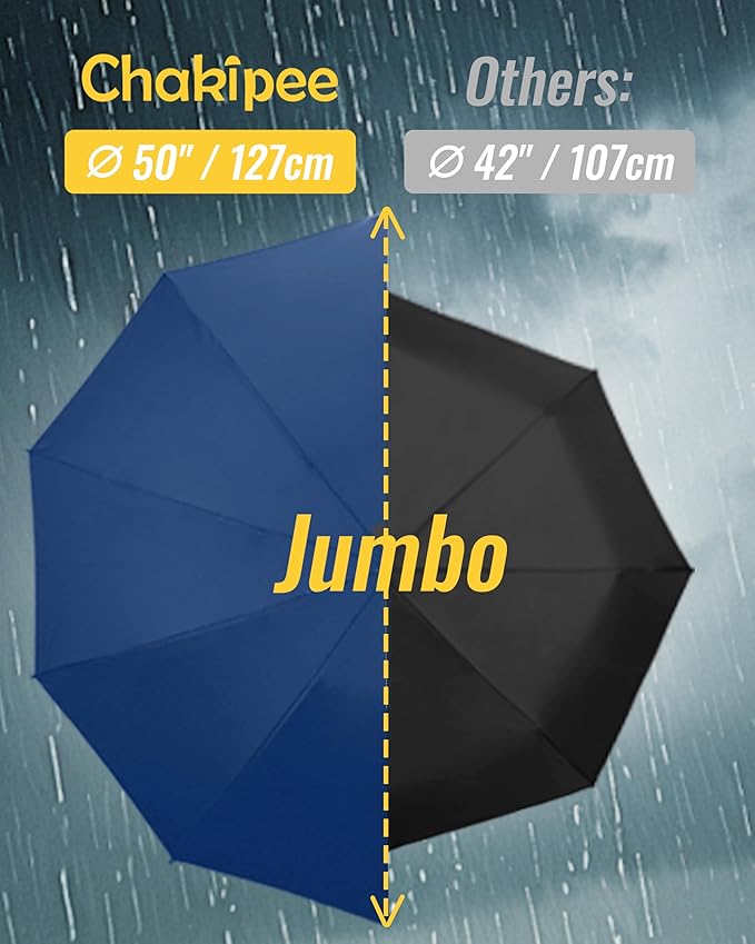 Conlun Travel Inverted Umbrella Compact Windproof- Automatic reverse Umbrellas for Rain - Folding Portable 10 Ribs Large Umbrella