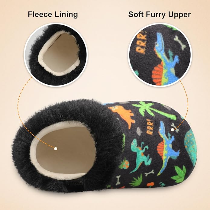 Centipede Demon Toddler Slippers for Boys Girls Slip on Kids Baby Toddlers House Shoes Lightweight Barefoot Furry Sock Shoes Indoor Outdoor Warm Walking Shoes