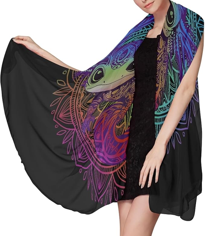 Quick Dry Beach Towel, Adult Oversized Lightweight Absorbent Compact Beach Towels Sand Free Beach Thin Blanket for Camping Pool Swimming (79"x56" Size M) Mandala Salamander Print