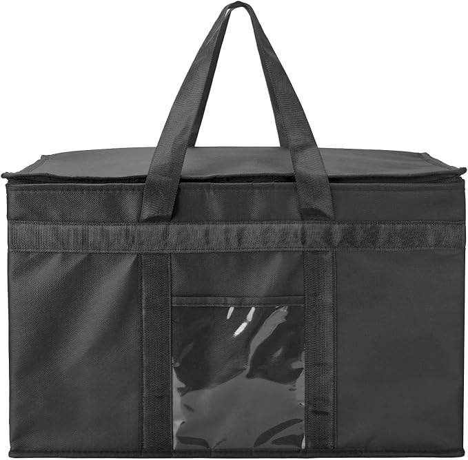 Yalin XXXL Large Insulated Cooler Bag, Styrofoam Cooler of Keep Food Hot or Cold, Reusable Double Zipper Food Delivery Bag for Grocery Shopping, 23" W x 15" H x 14" D