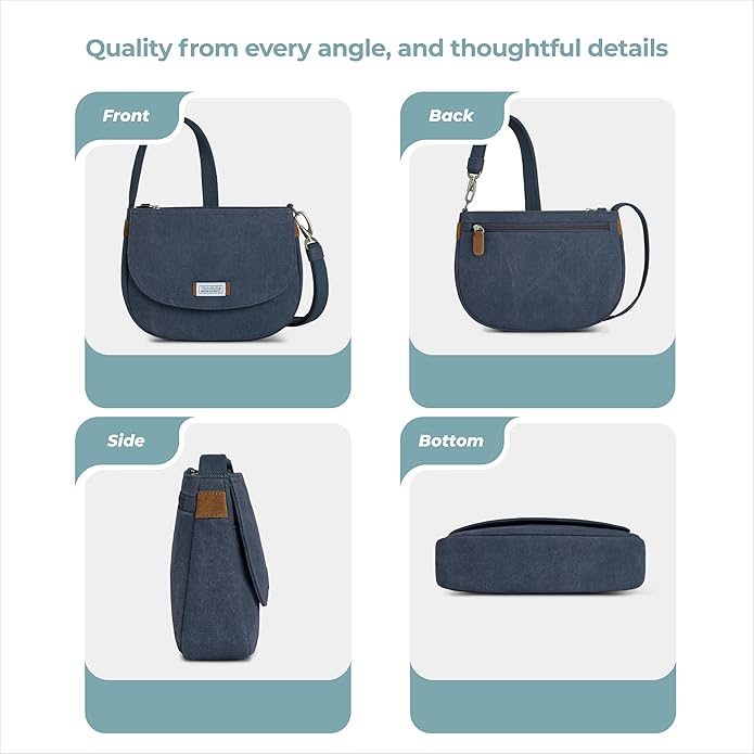 Travelon Anti-Theft Heritage Saddle Crossbody | Anti-Theft