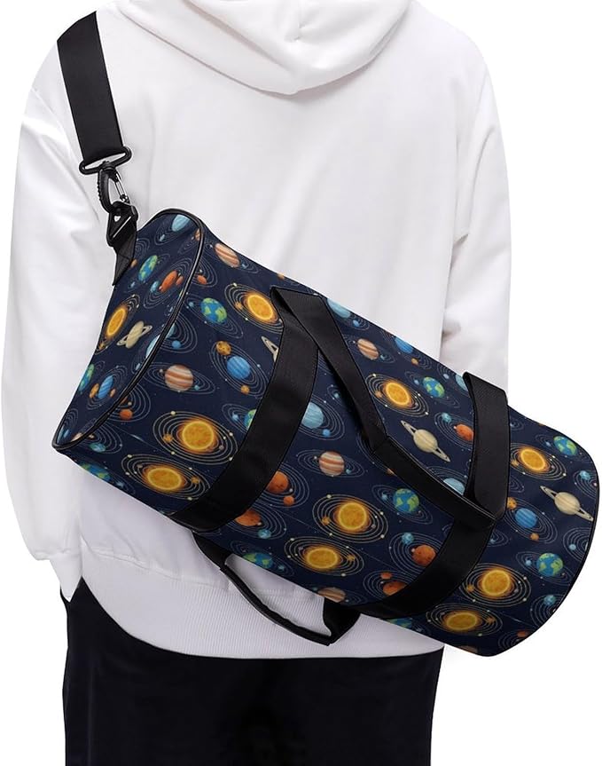 Overnight Weekender Travel Bag Planet Gym Sports Travel Workout Bag Basketball Football Weekender Bags
