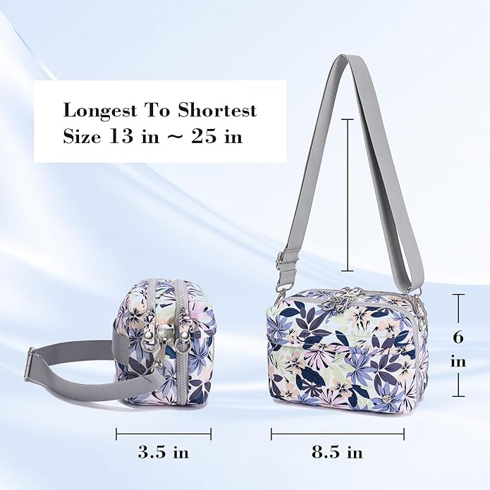 NEICOA Anti Theft Crossbody Bags for Women Nylon Small Travel Purse RFID Sling Shoulder Bag for Vacation Essentials