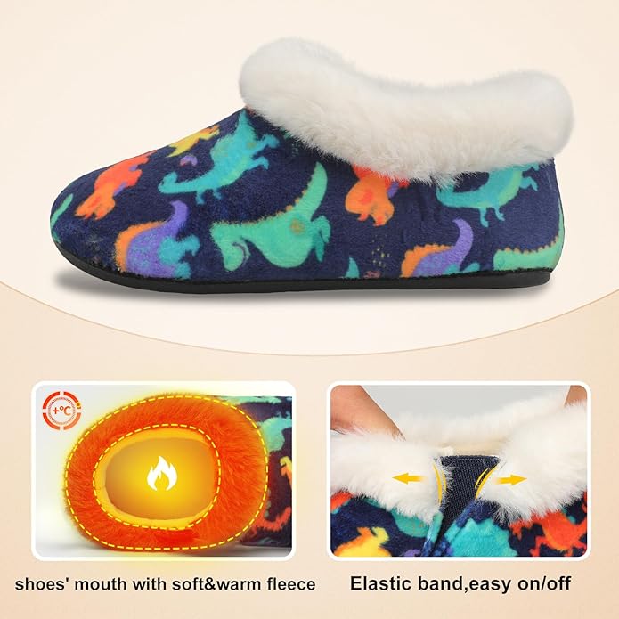 Centipede Demon Toddler Slippers for Boys Girls Slip on Kids Baby Toddlers House Shoes Lightweight Barefoot Furry Sock Shoes Indoor Outdoor Warm Walking Shoes