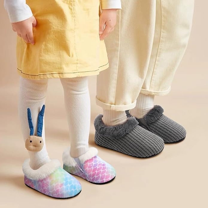 Centipede Demon Toddler Slippers for Boys Girls Slip on Kids Baby Toddlers House Shoes Lightweight Barefoot Furry Sock Shoes Indoor Outdoor Warm Walking Shoes